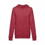 THC AMSTERDAM WOMEN II. Sweatshirt para senhora em algod&atilde;o e poli&eacute;ster - Vermelho matizado
