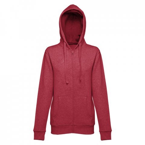 THC AMSTERDAM WOMEN II. Sweatshirt para senhora em algod&atilde;o e poli&eacute;ster - Vermelho matizado