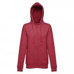 THC AMSTERDAM WOMEN II. Sweatshirt para senhora em algod&atilde;o e poli&eacute;ster - Vermelho matizado