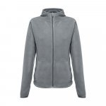 THC HELSINKI WOMEN II. Casaco polar cintado para senhora em poli&eacute;ster - Cinzento