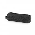 NOMAD. Multi-purpose case in recycled felt (100% rPET) with ruler, pencils, rubber and sharpener - Dark grey