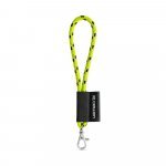 SET Lanyard NAUTIC Short (&Oslash; 5 mm) with Hook Trigger Snap 9 mm - Neon Yellow