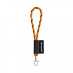 SET Lanyard NAUTIC Short (&Oslash; 5 mm) with Hook Trigger Snap 9 mm - Hexachrome green/Orange