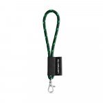 SET Lanyard NAUTIC Short (&Oslash; 5 mm) with Hook Trigger Snap 9 mm - Dark Green/Light Green