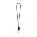 SET Lanyard NAUTIC Long (&Oslash; 5 mm) with ring &Oslash; 32 mm - Black/Yellow