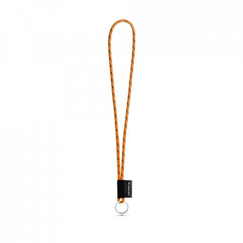 SET Lanyard NAUTIC Long (&Oslash; 5 mm) with ring &Oslash; 32 mm - Hexachrome green/Orange