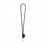 SET Lanyard NAUTIC Long (&Oslash; 5 mm) with ring &Oslash; 32 mm - Purple/Yellow