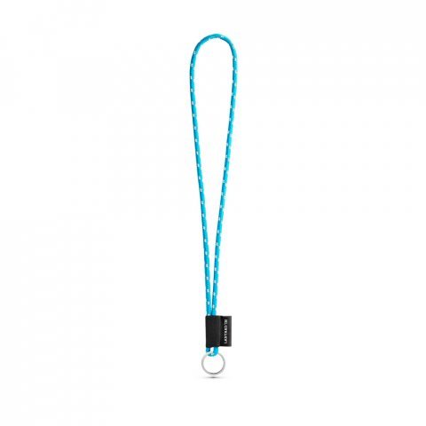 SET Lanyard NAUTIC Long (&Oslash; 5 mm) with ring &Oslash; 32 mm - White/Royal blue