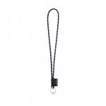 SET Lanyard NAUTIC Long (&Oslash; 5 mm) with ring &Oslash; 32 mm - White/Navy blue