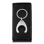 23087. Keyring - Satin silver