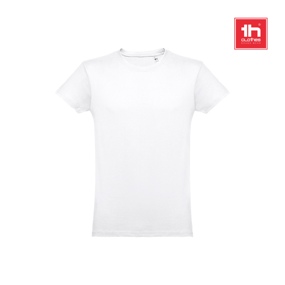 THC LUANDA WH. T-shirt da uomo in cotone tubolare. colore bianco