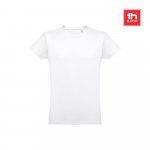 THC LUANDA WH. P&aacute;nsk&eacute; tričko z tubul&aacute;rn&iacute; bavlny. B&iacute;l&aacute; barva