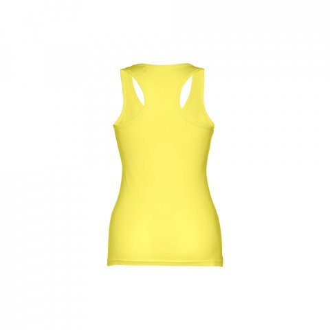 THC TIRANA. D&aacute;msk&eacute; bavlněn&eacute; tričko bez ruk&aacute;vů - Limetkově žlut&aacute;