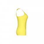 THC TIRANA. D&aacute;msk&eacute; bavlněn&eacute; tričko bez ruk&aacute;vů - Limetkově žlut&aacute;