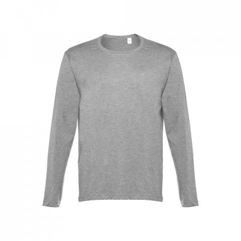 THC BUCHAREST. Мъжка тениска с дълъг ръкав - Хедър светлосив