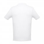 THC ADAM WH. Polo &agrave; manches courtes en coton pour hommes. Couleur blanche - Blanc