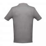 THC ADAM. Men's short-sleeved cotton polo shirt - Grey