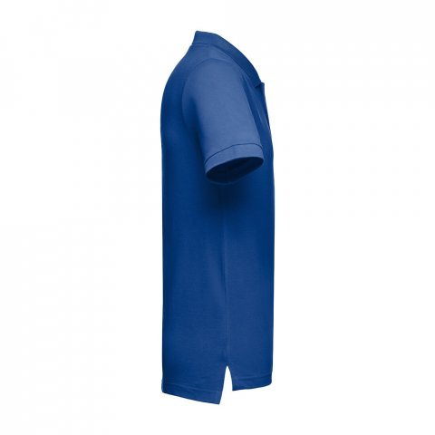 THC ADAM. Men's short-sleeved cotton polo shirt - Royal blue