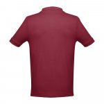 THC ADAM. Men's short-sleeved cotton polo shirt - Burgundy