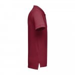THC ADAM. Men's short-sleeved cotton polo shirt - Burgundy