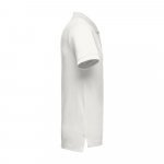 THC ADAM. Men's short-sleeved cotton polo shirt - Pastel white