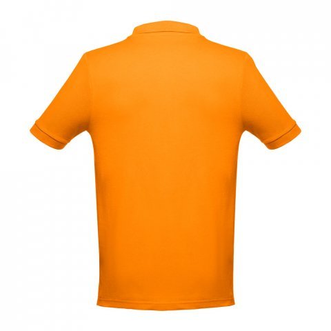 THC ADAM. Men's short-sleeved cotton polo shirt - Orange