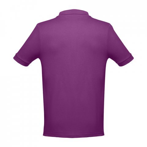 THC ADAM. Men's short-sleeved cotton polo shirt - Purple