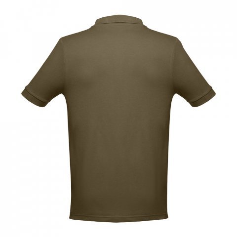 THC ADAM. Men's short-sleeved cotton polo shirt - Army green