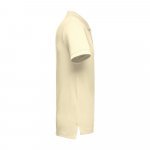 THC ADAM. Men's short-sleeved cotton polo shirt - Pastel yellow