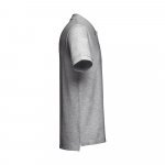 THC ADAM. Men's short-sleeved cotton polo shirt - Heather light grey