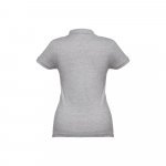 THC EVE. Damen Poloshirt - Hellgrau melliert