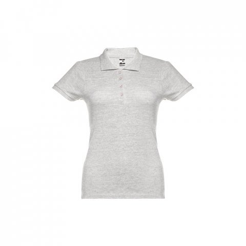 THC EVE. Damen Poloshirt - Weiss melliert