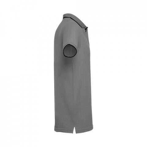 THC ROME. P&aacute;nsk&eacute; dvoubarevn&eacute; bavlněn&eacute; polo tričko - &Scaron;ed&aacute;