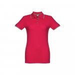 THC ROME WOMEN. Polo slim fit pour femme - Rouge