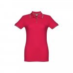 THC ROME WOMEN. Polo slim fit pour femme - Rouge