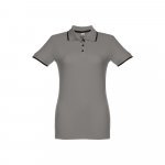 THC ROME WOMEN. Polo slim fit pour femme - Gris