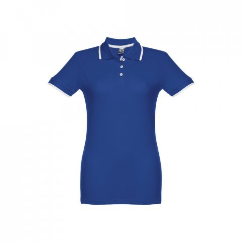 THC ROME WOMEN. Polo slim fit pour femme - Bleu royal