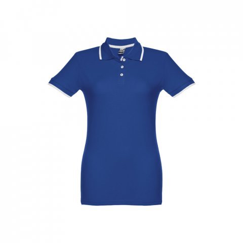 THC ROME WOMEN. Polo slim fit pour femme - Bleu royal