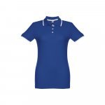 THC ROME WOMEN. Polo slim fit pour femme - Bleu royal
