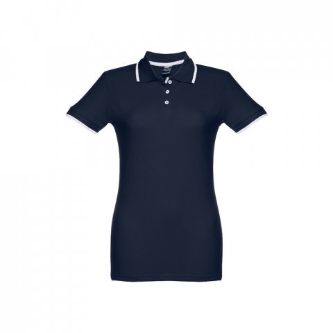 THC ROME WOMEN. Polo slim fit pour femme - Bleu marine