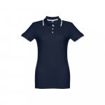 THC ROME WOMEN. Polo slim fit pour femme - Bleu marine