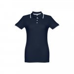 THC ROME WOMEN. Polo slim fit pour femme - Bleu marine