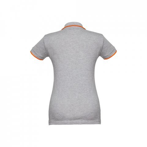 THC ROME WOMEN. Polo slim fit pour femme - Gris clair matte