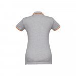 THC ROME WOMEN. Polo slim fit pour femme - Gris clair matte
