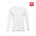THC BERN WH. Langarm-Poloshirt aus Baumwolle f&uuml;r Herren