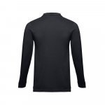 THC BERN 3XL. Polo &agrave; manches longues pour homme - Noir