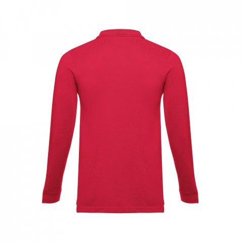 THC BERN 3XL. Polo &agrave; manches longues pour homme - Rouge