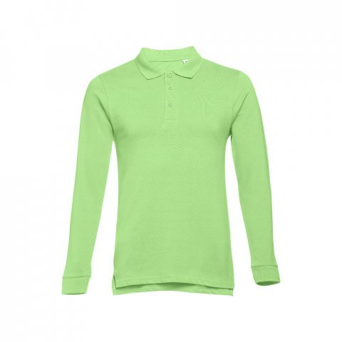 THC BERN 3XL. Polo &agrave; manches longues pour homme - Vert clair