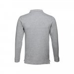 THC BERN 3XL. Polo &agrave; manches longues pour homme - Gris clair matte