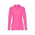 THC BERN WOMEN. Women's long sleeve polo shirt - Pink